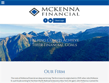 Tablet Screenshot of mckenna-financial.com